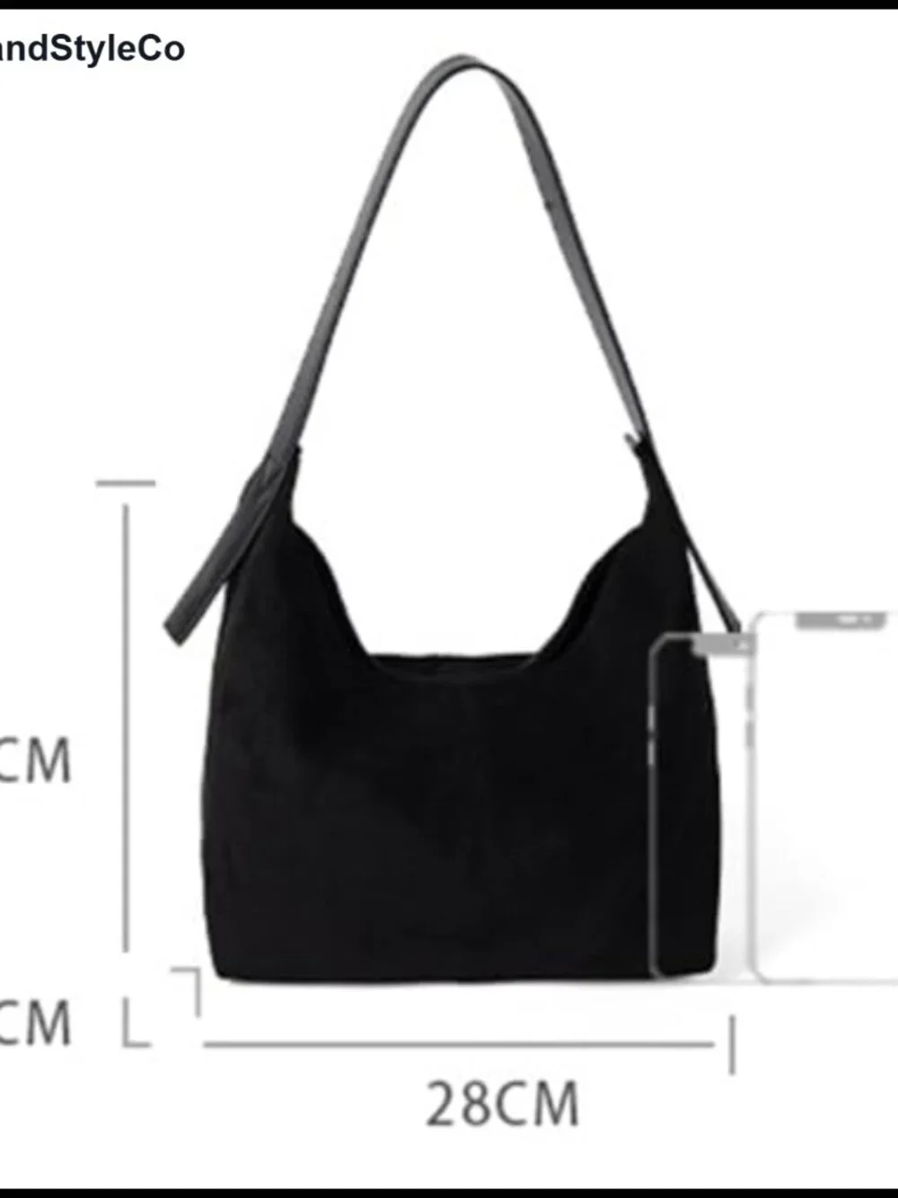 Suede Hobo Handbag | Underarm Shoulder Bag Purse Tote Retro Satchel
